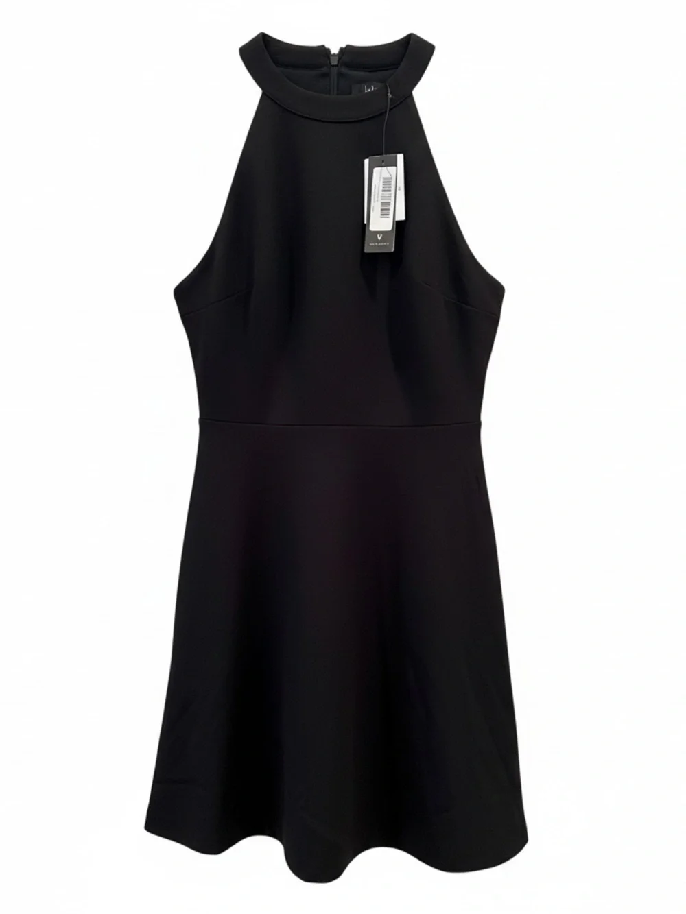 Lulu's Black Halter Scallop-Hem Mini Dress - Picture 4 of 6